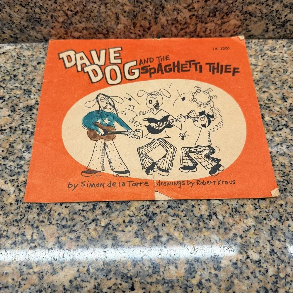 Vintage Dave Dog And The Spaghetti Thief Simon De La Torre 1975 Kids Comic Book